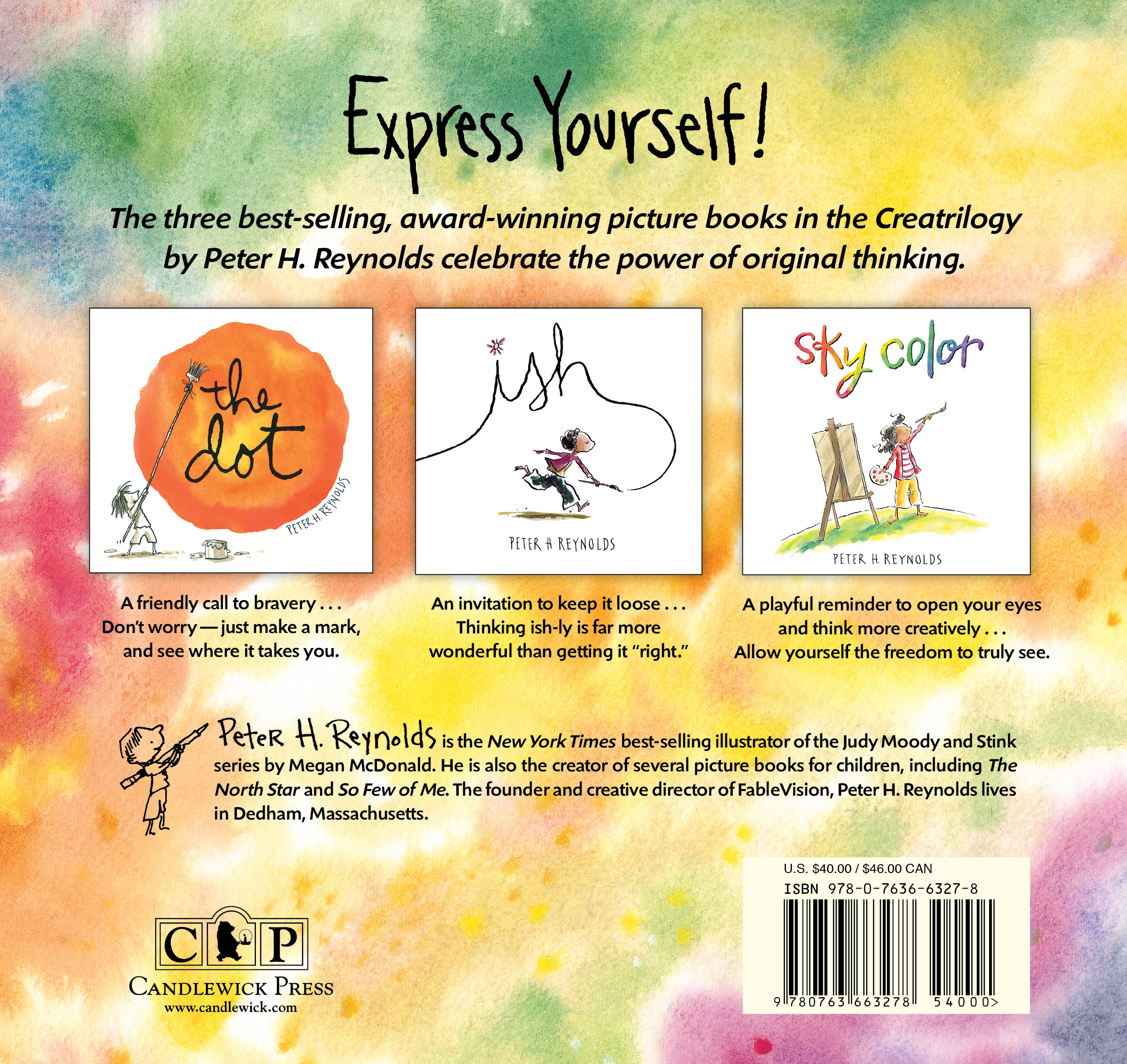 Back of CREATRILOGY boxed set