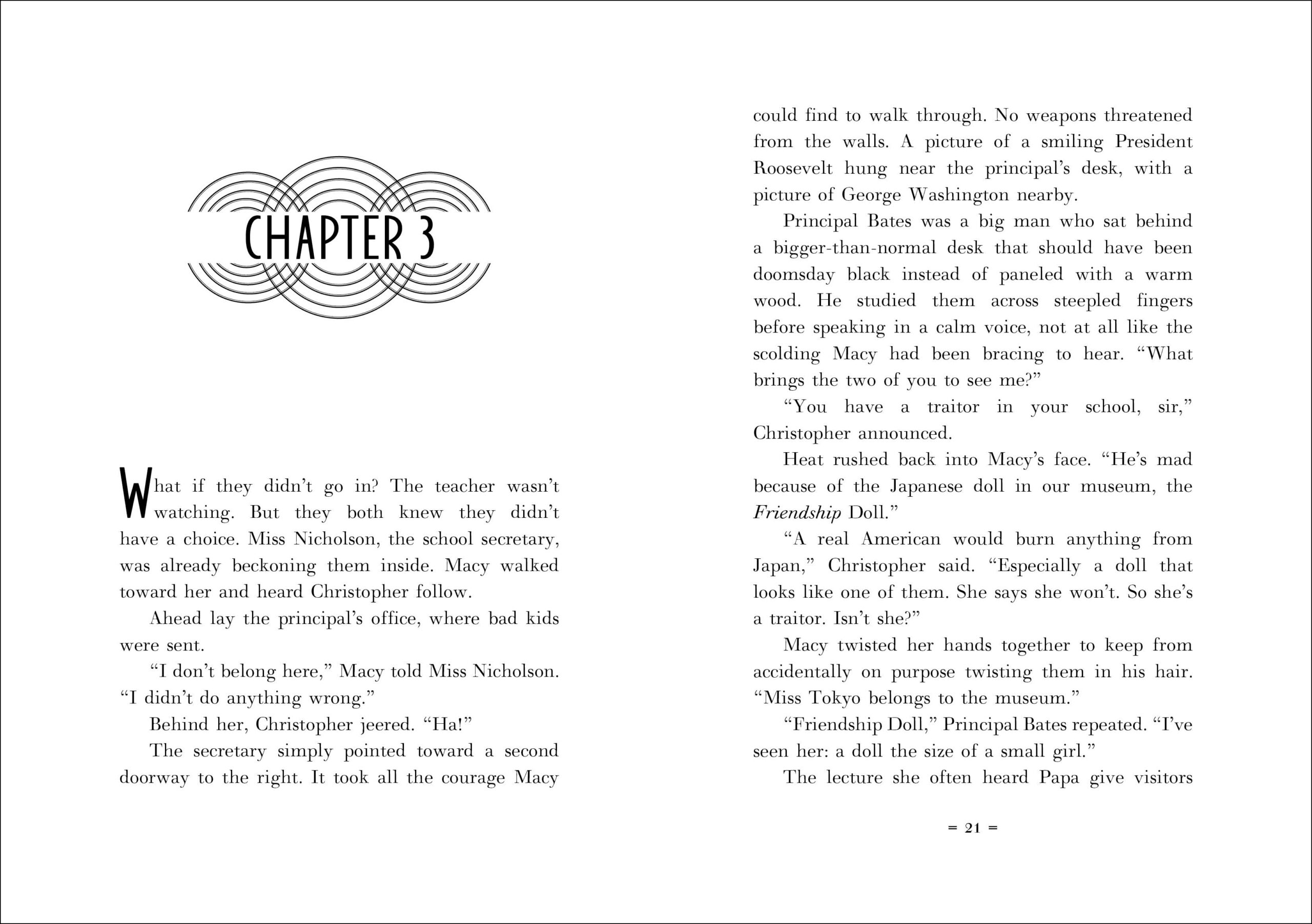 Text spread for DOLLS OF WAR