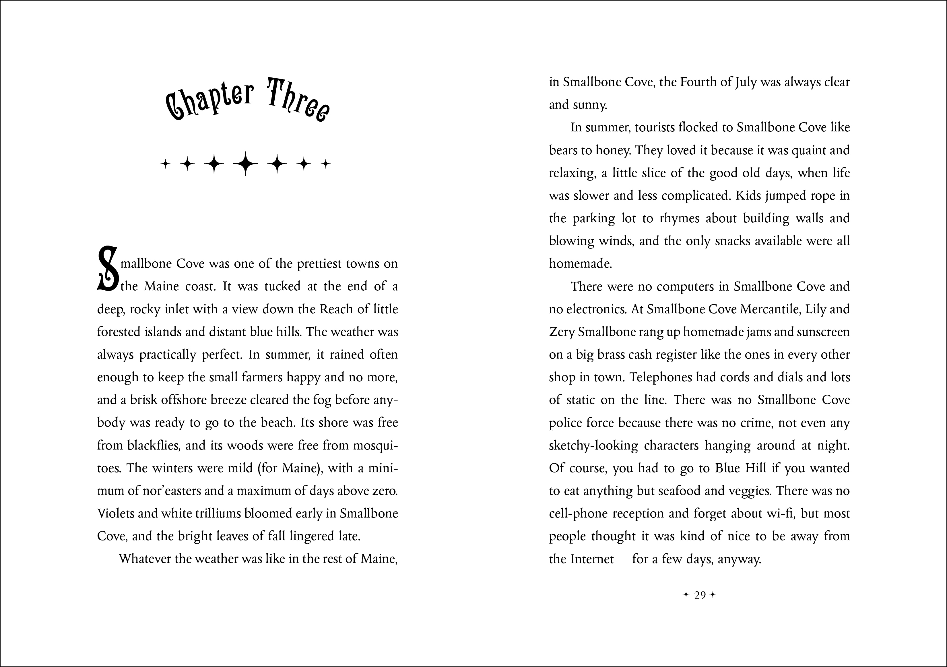 Chapter opener spread for THE EVIL WIZARD SMALLBONE