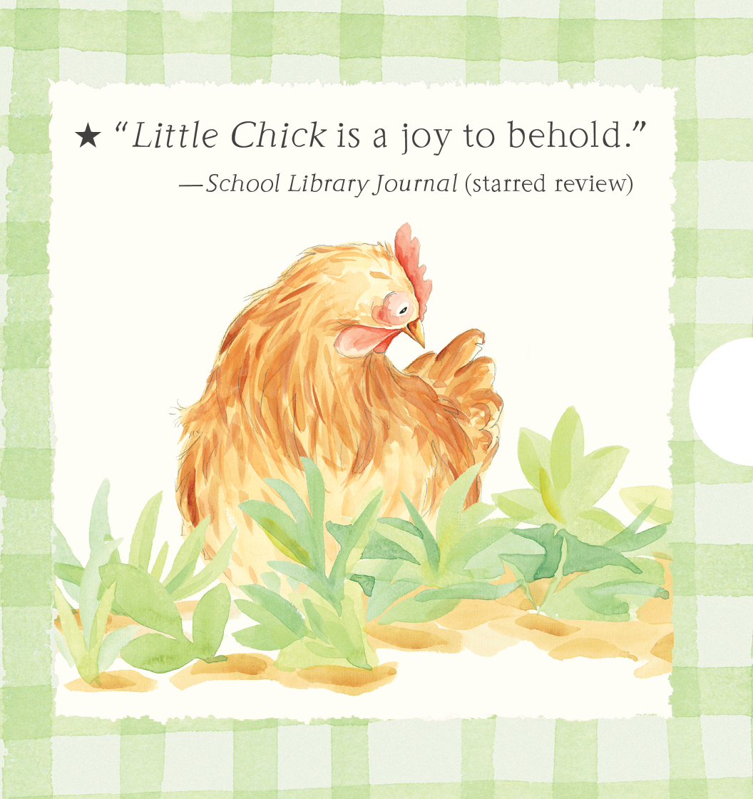 Back of slipcase for LITTLE CHICK: THREE LITTLE STORIES