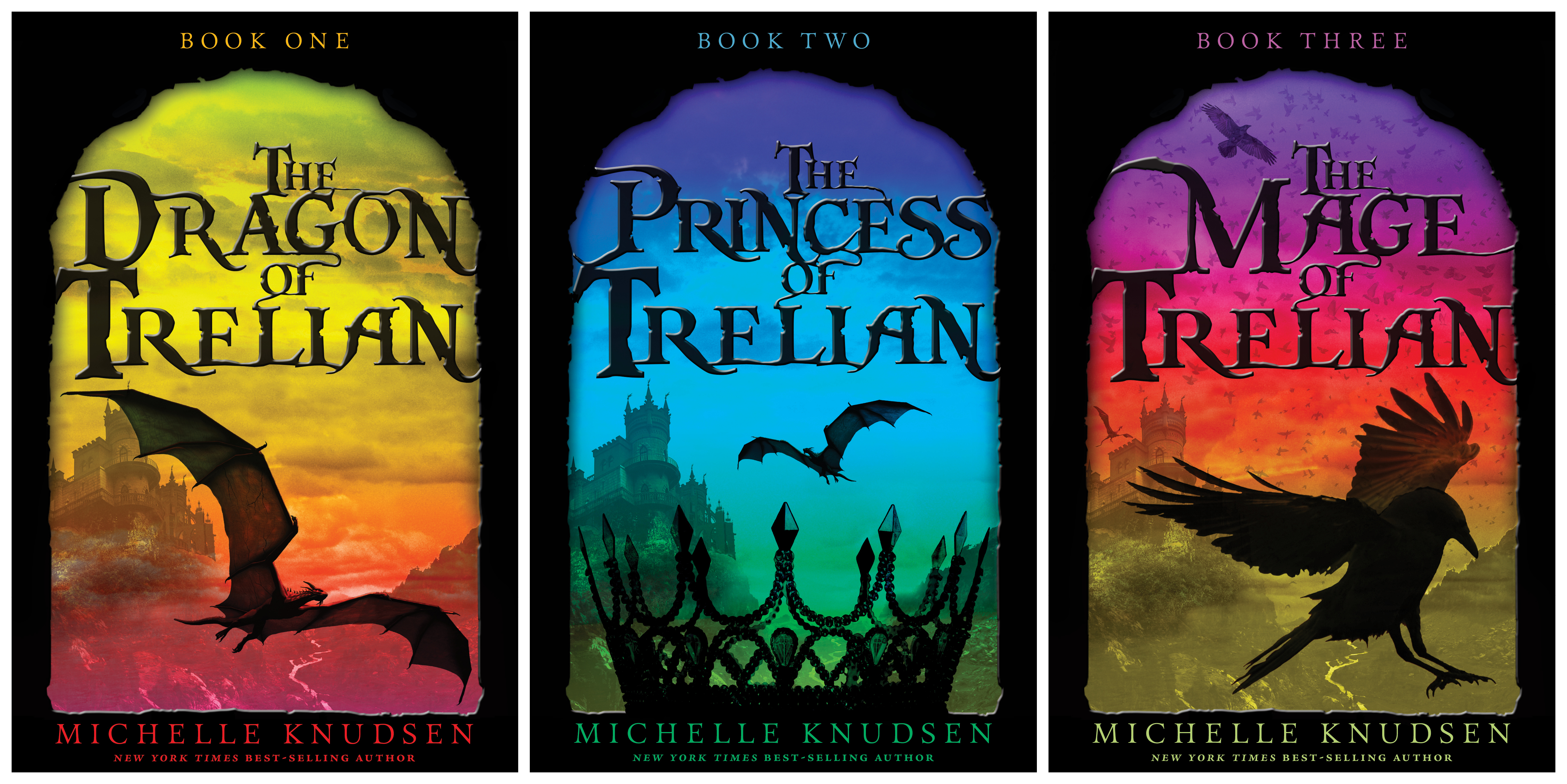 E-Book covers for the TRELIAN trilogy