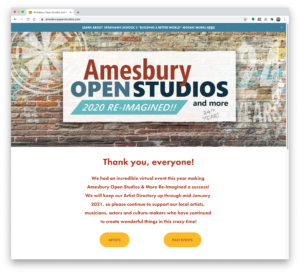 Homepage for AMESBURY OPEN STUDIOS AND MORE RE-IMAGINED