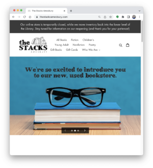 Banner for THE STACKS ONLINE STORE